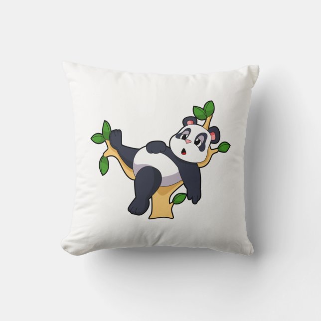 Panda on Tree Cushion (Front)