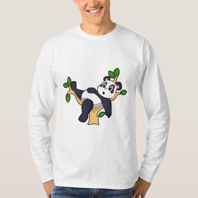 Panda on Tree T-Shirt (Front)
