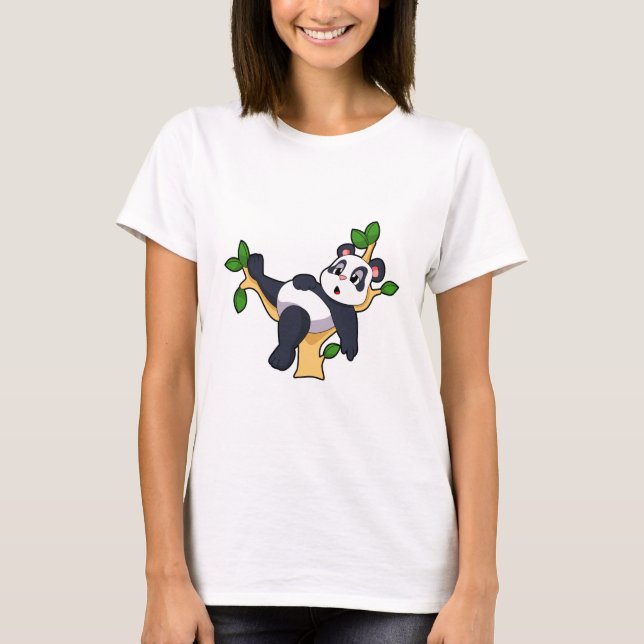 Panda on Tree T-Shirt (Front)