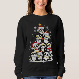 Panda Ornament Decoration Christmas Tree Xmas Sweatshirt