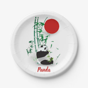 Panda paper plate