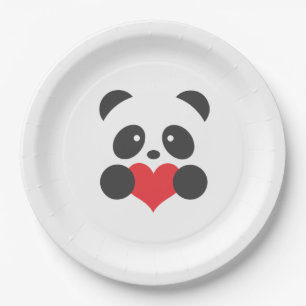 Panda paper plates