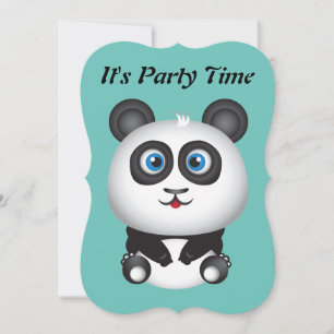 Panda Party Invitation