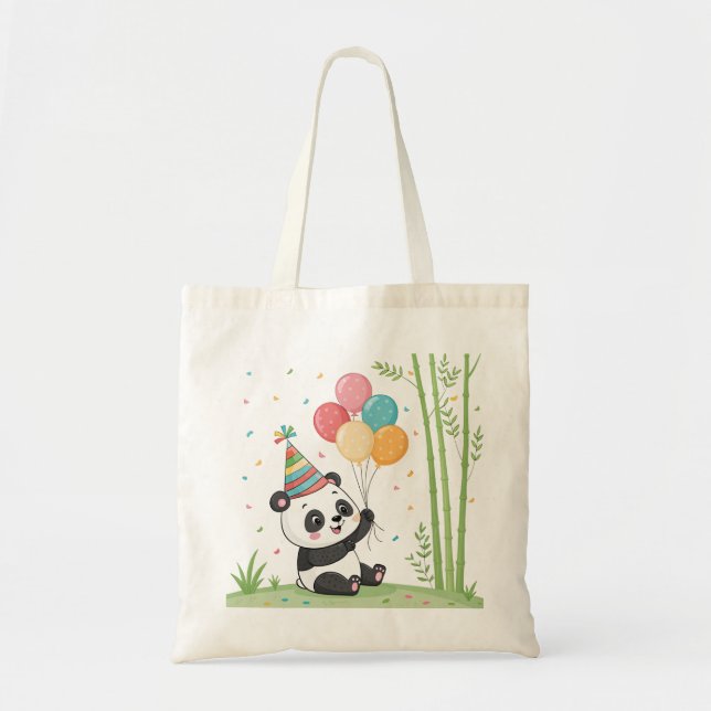 Panda Party Time Tote Bag (Front)