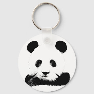 Panda Peeks Out Key Ring
