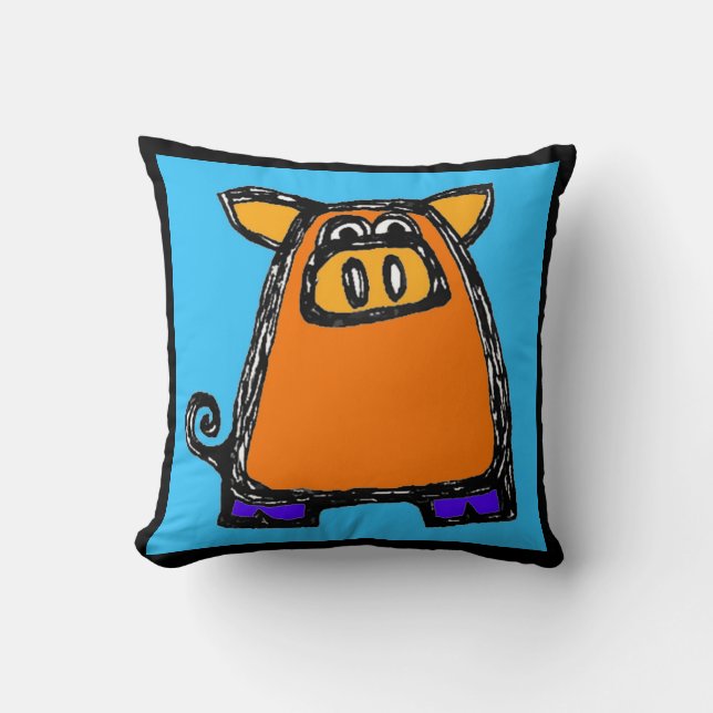 panda pig pillow (Front)