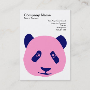 Panda - Pink and Blue Business Card