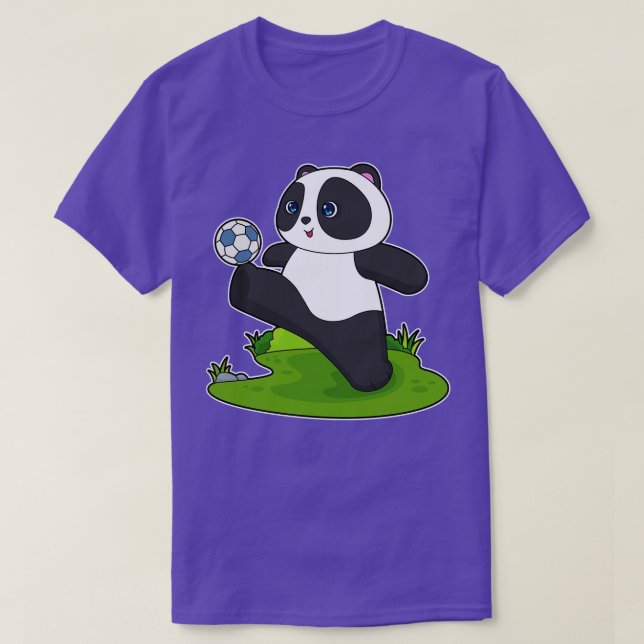 Panda player Soccer T-Shirt (Design Front)