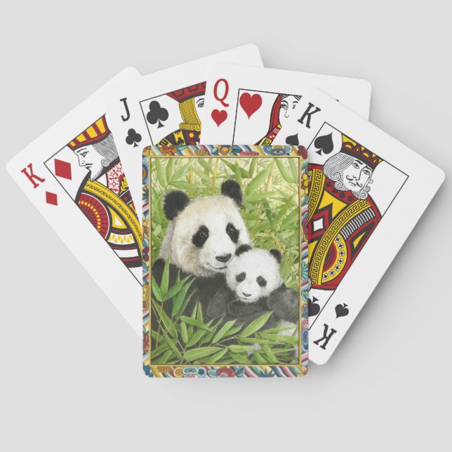 Panda playing card deck (Back)