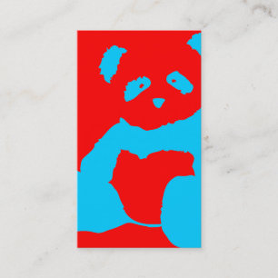 panda plush business card