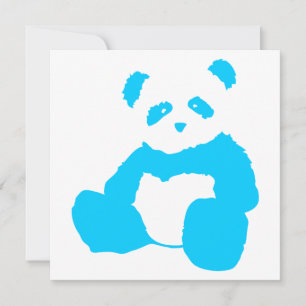 panda plush invitation