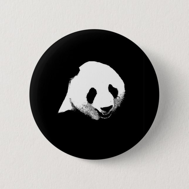 Panda Pop Art 6 Cm Round Badge (Front)