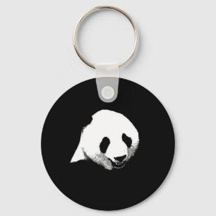 Panda Pop Art Key Ring