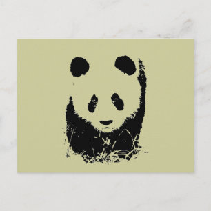 Panda Pop Art Postcard
