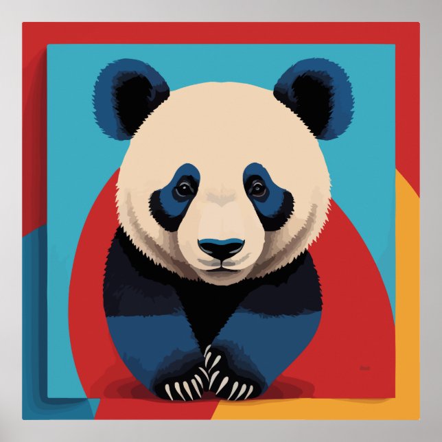Panda pop art poster (Front)