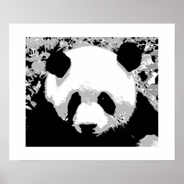 Panda Pop Art Poster Print - Panda Posters (Front)
