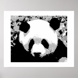 Panda Pop Art Poster Print - Panda Posters