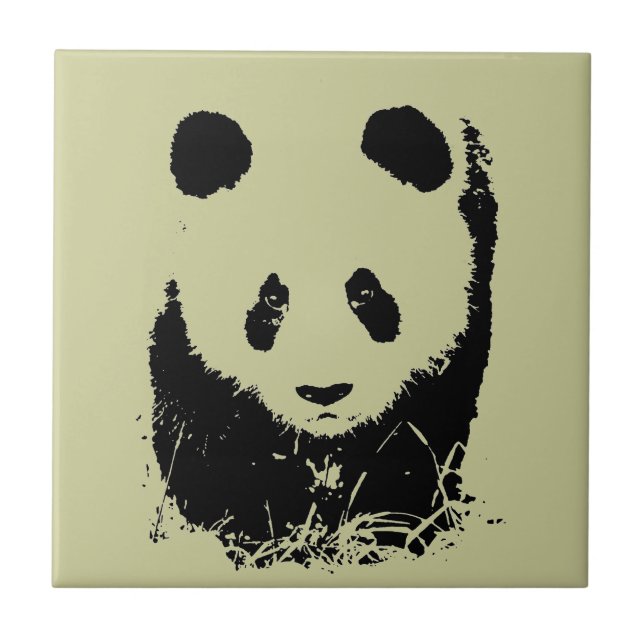 Panda Pop Art Tile (Front)