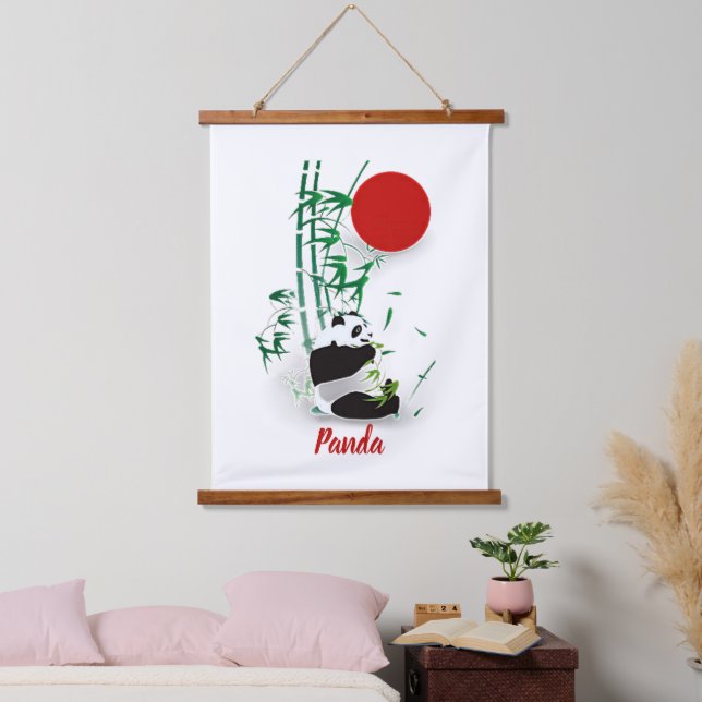 Panda  postcard  hanging tapestry (Bedroom)