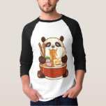 PANDA POWERED BY RAMEN | Fat Panda Eating Ramen T-Shirt<br><div class="desc">PANDA POWERED By RAMEN,  cute kawaii Panda eating Ramen,  great gift for those Panda lovers and Ramen lovers</div>