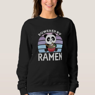 Panda Powered By Ramen Sweet Kawaii Noodles Bears Sweatshirt