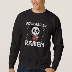 Panda Powered By Ramen Sweet Kawaii Noodles Bears Sweatshirt