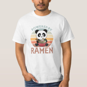 Panda Powered By Ramen Sweet Kawaii Noodles Bears T-Shirt