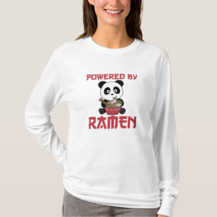 Panda Powered By Ramen Sweet Kawaii Noodles Bears T-Shirt