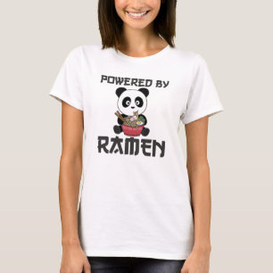 Panda Powered By Ramen Sweet Kawaii Noodles Bears T-Shirt