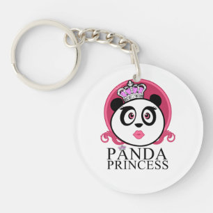 Panda Princess Cute Panda Queen Crown Key Ring