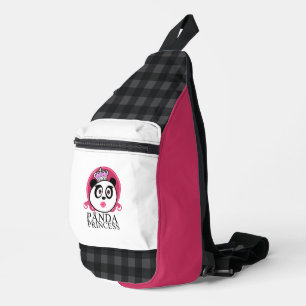 Panda Princess Cute Panda Queen Crown Sling Bag