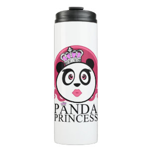 Panda Princess Cute Panda Queen Crown Thermal Tumbler