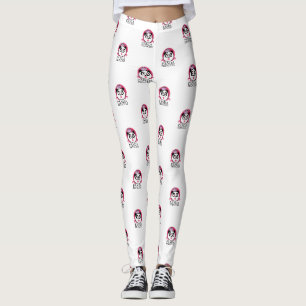 Panda Princess Cute Panda Queen Leggings