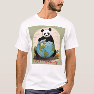 "Panda Protector: Earth's Guardian save Earth  T-Shirt
