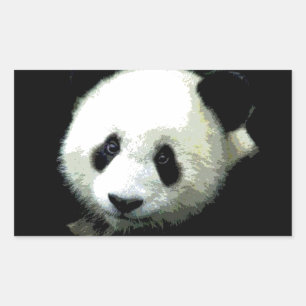 Panda Rectangular Sticker