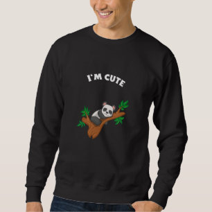 Panda Relaxing – I'm Cute Sweatshirt