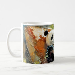 Panda Relaxing In Garden Animal Fun Happy Cool Tim Coffee Mug