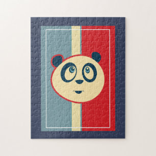 Panda Retro Jigsaw Puzzle