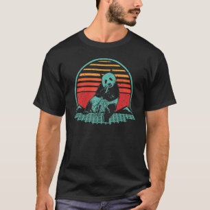Panda Retro Vintage 80's Style Animal Synthwave T-Shirt