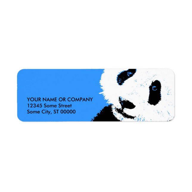 panda. return address label (Front)