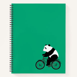 Panda Riding a Bike Notebook
