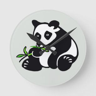 Panda -  round clock