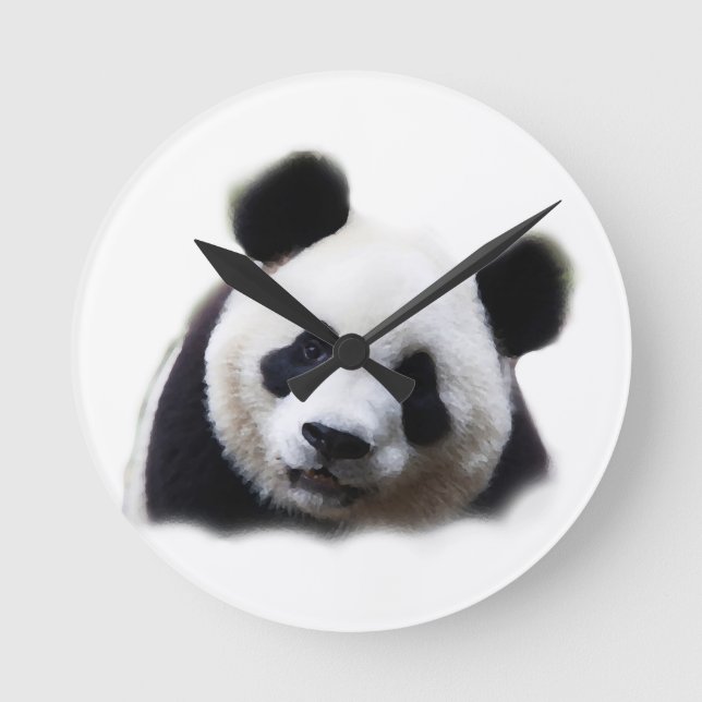 Panda Round Clock (Front)