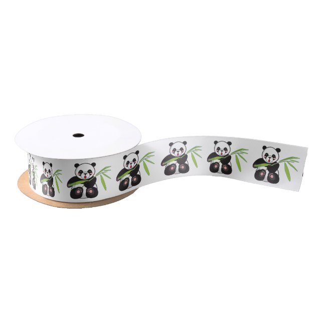 Panda Satin Ribbon (Spool)