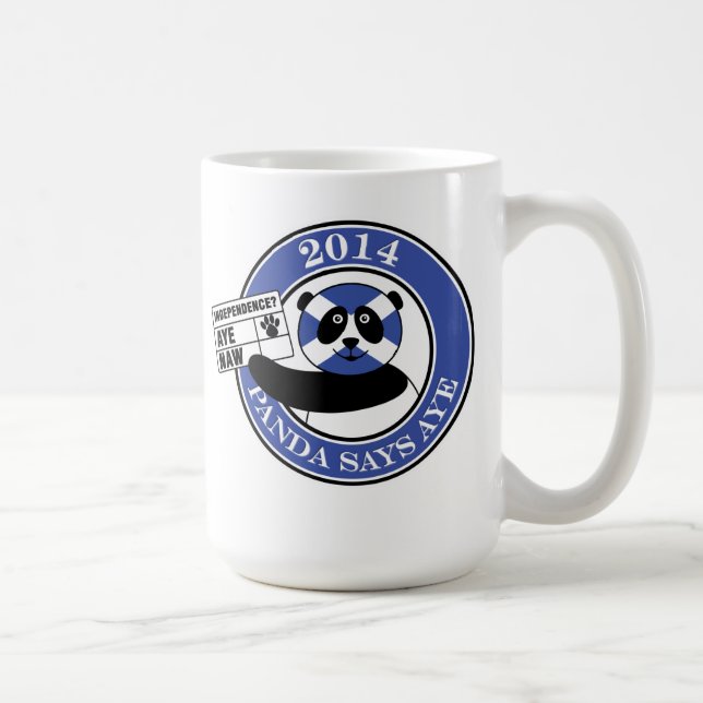 Panda says aye! mug (Right)
