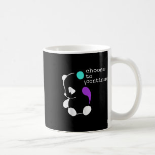 Panda Semicolon Gift Suicide Prevention Awareness Coffee Mug