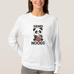 Panda Send Noods Ramen Cute Kawaii Noodle T-Shirt