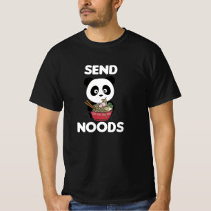 Panda Send Noods Ramen Cute Kawaii Noodle T-Shirt