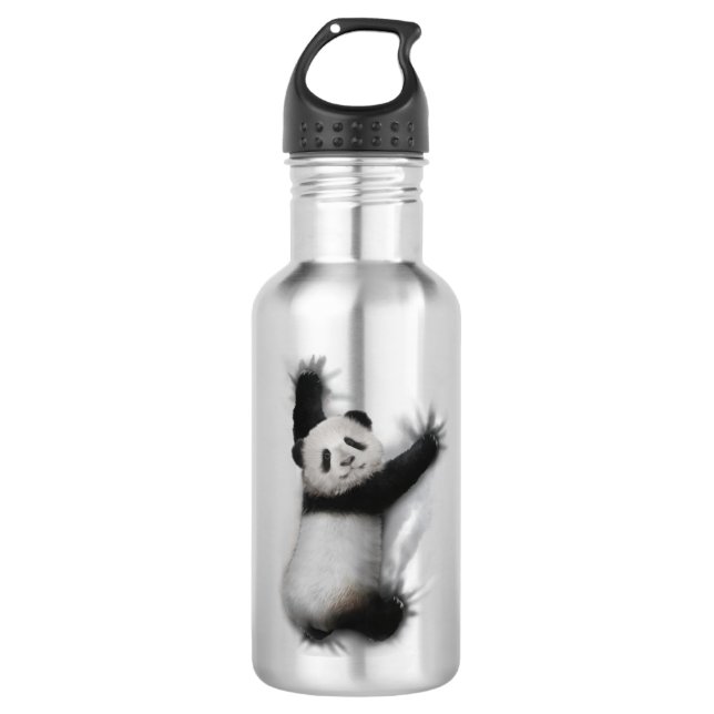 Panda Shirt Humourous Graphic Animal T-Shirt Gifts 532 Ml Water Bottle (Front)