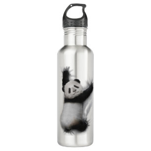 Panda Shirt Humourous Graphic Animal T-Shirt Gifts 710 Ml Water Bottle